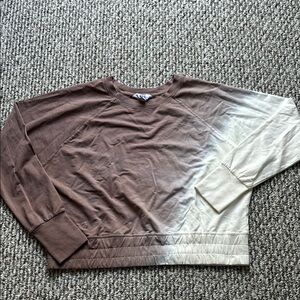 Brown and Cream Ombre Sweatshirt
